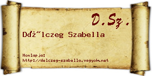 Délczeg Szabella névjegykártya